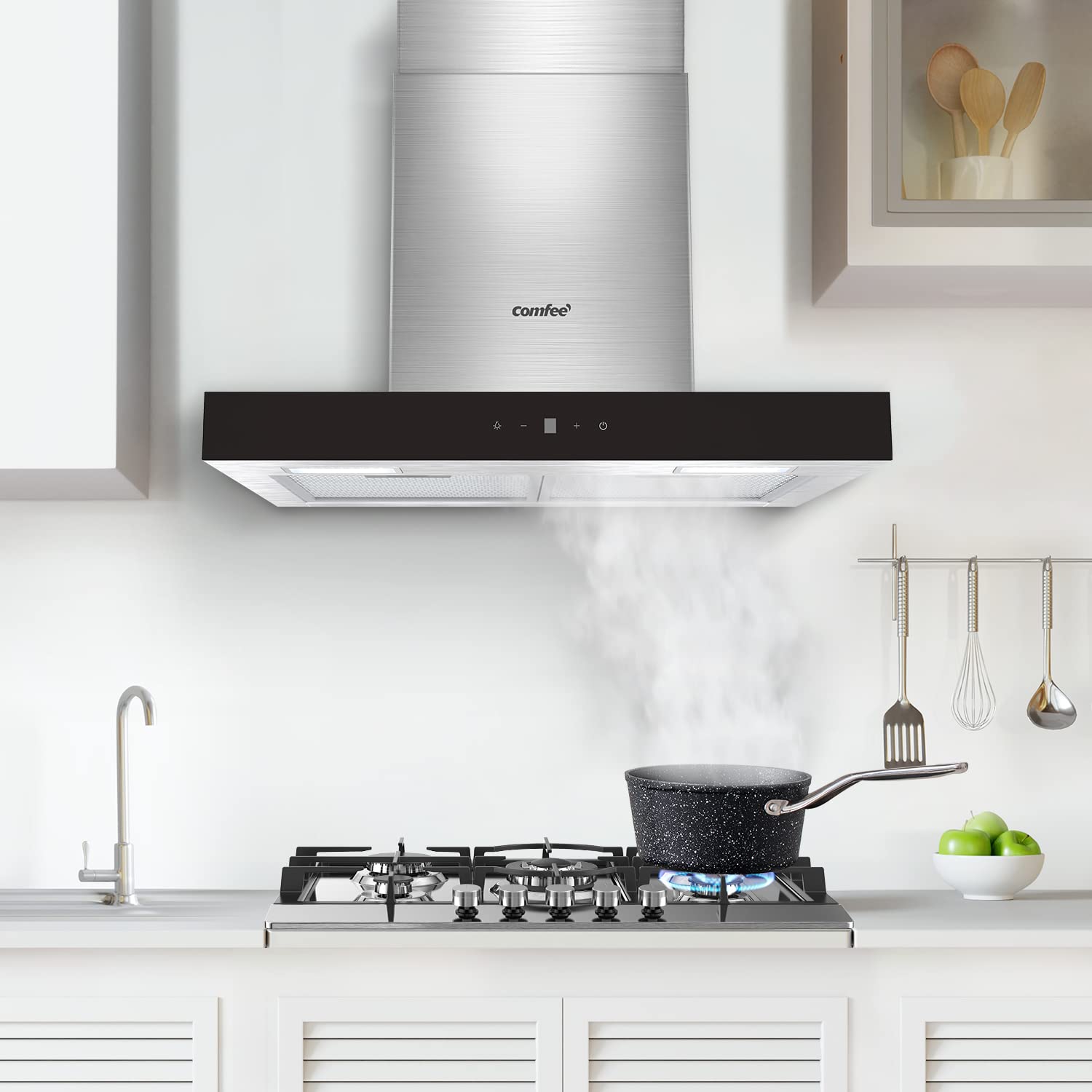 comfee-dunstabzugshaube-chw-7-6m77a2-60-cm-650-m-h-inox-schwarz image 2
