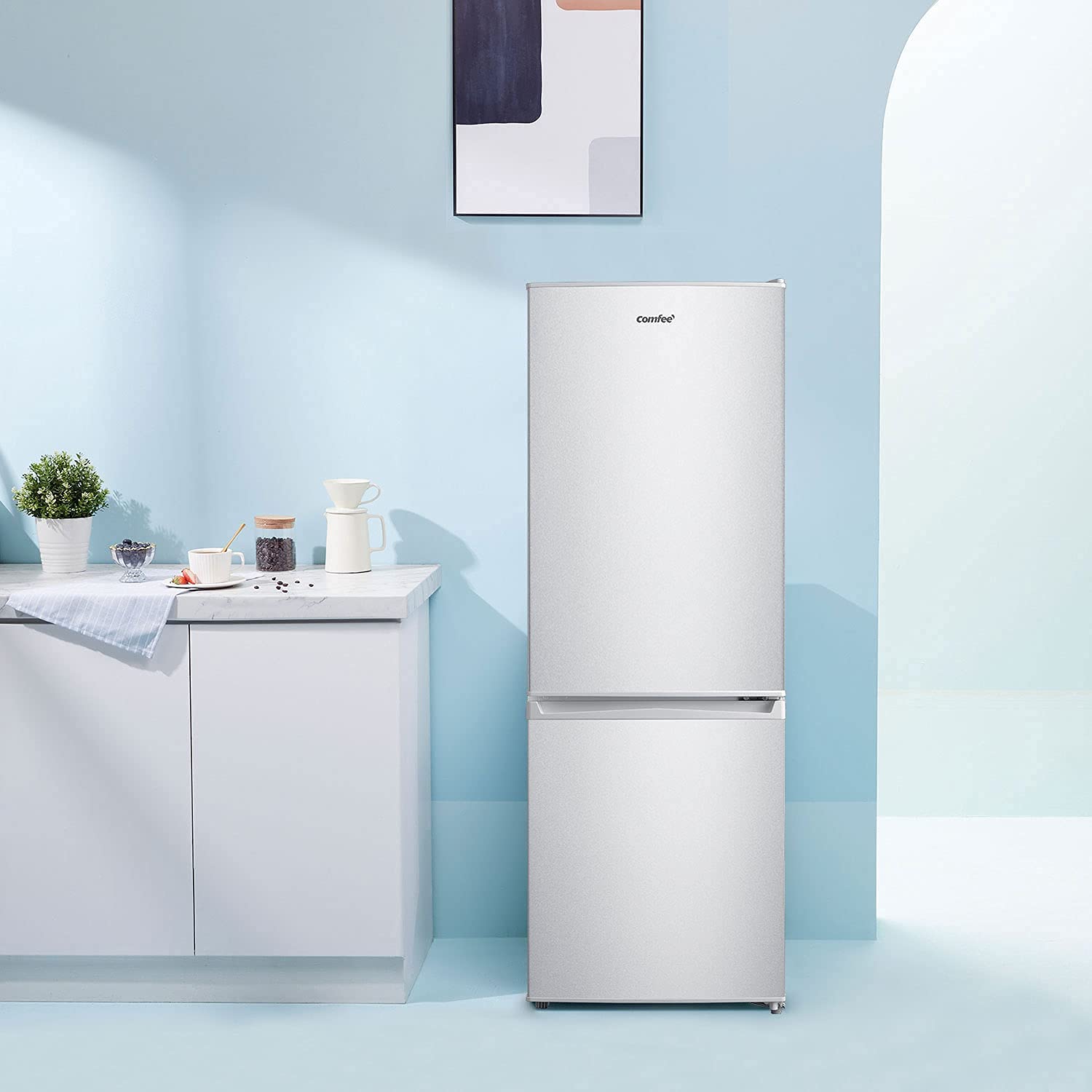 comfee-rcb170ls2-e-k-hl-gefrierkombination-170l-low-frost-front-inox image 7