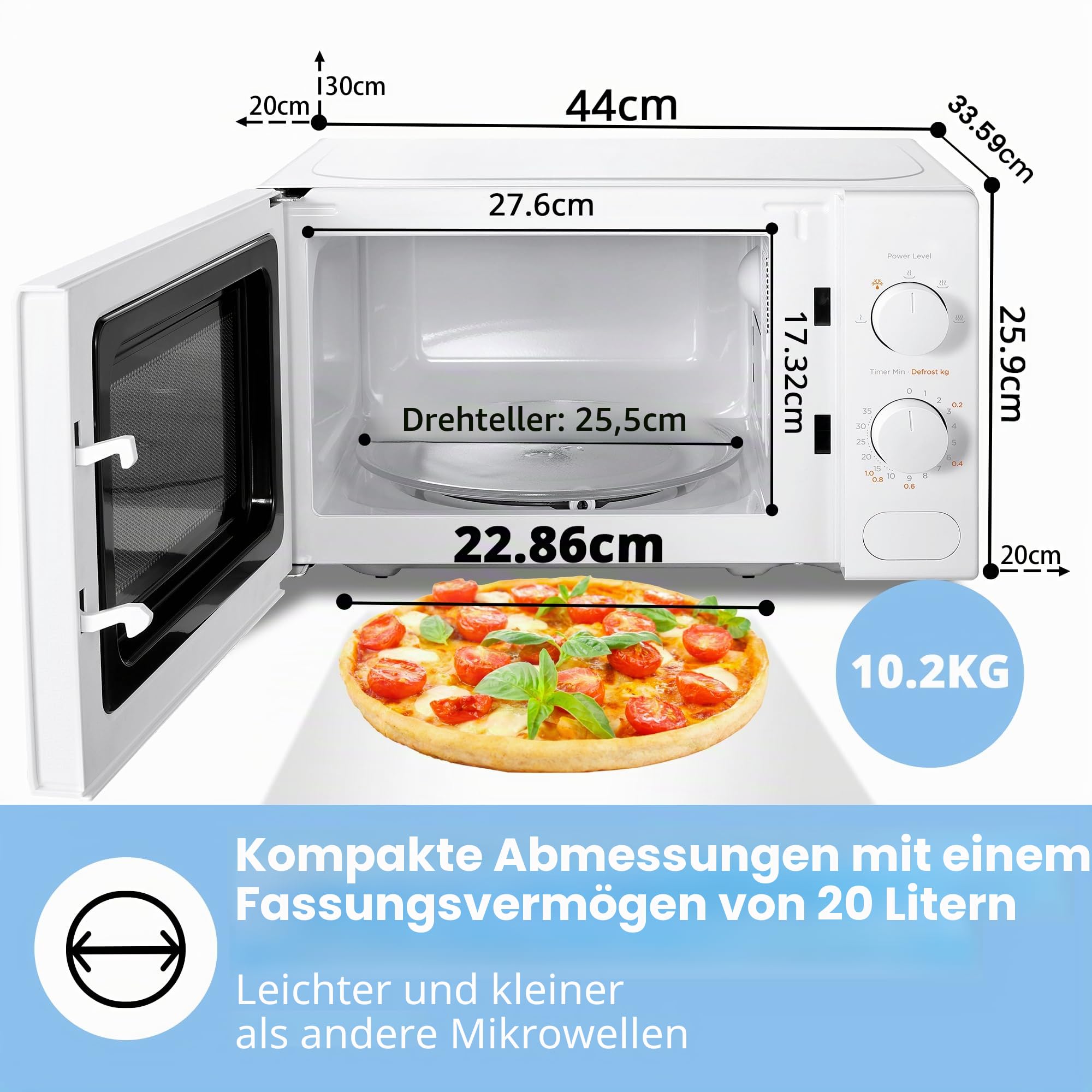 comfee-cm-m202cc-wh-mikrowelle-20-liter-700-w-wei image 7