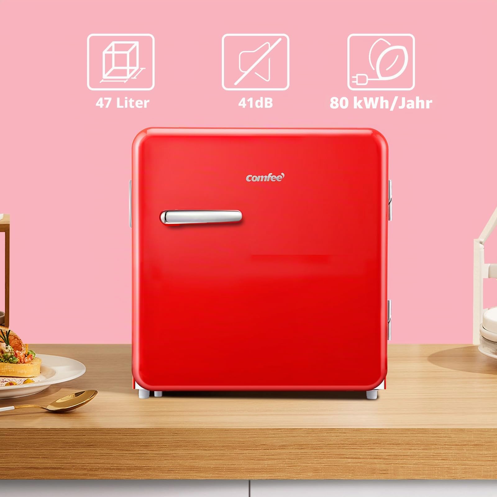 comfee-rcd50re2rt-e-mini-k-hlschrank-47l-retro-rot image 5