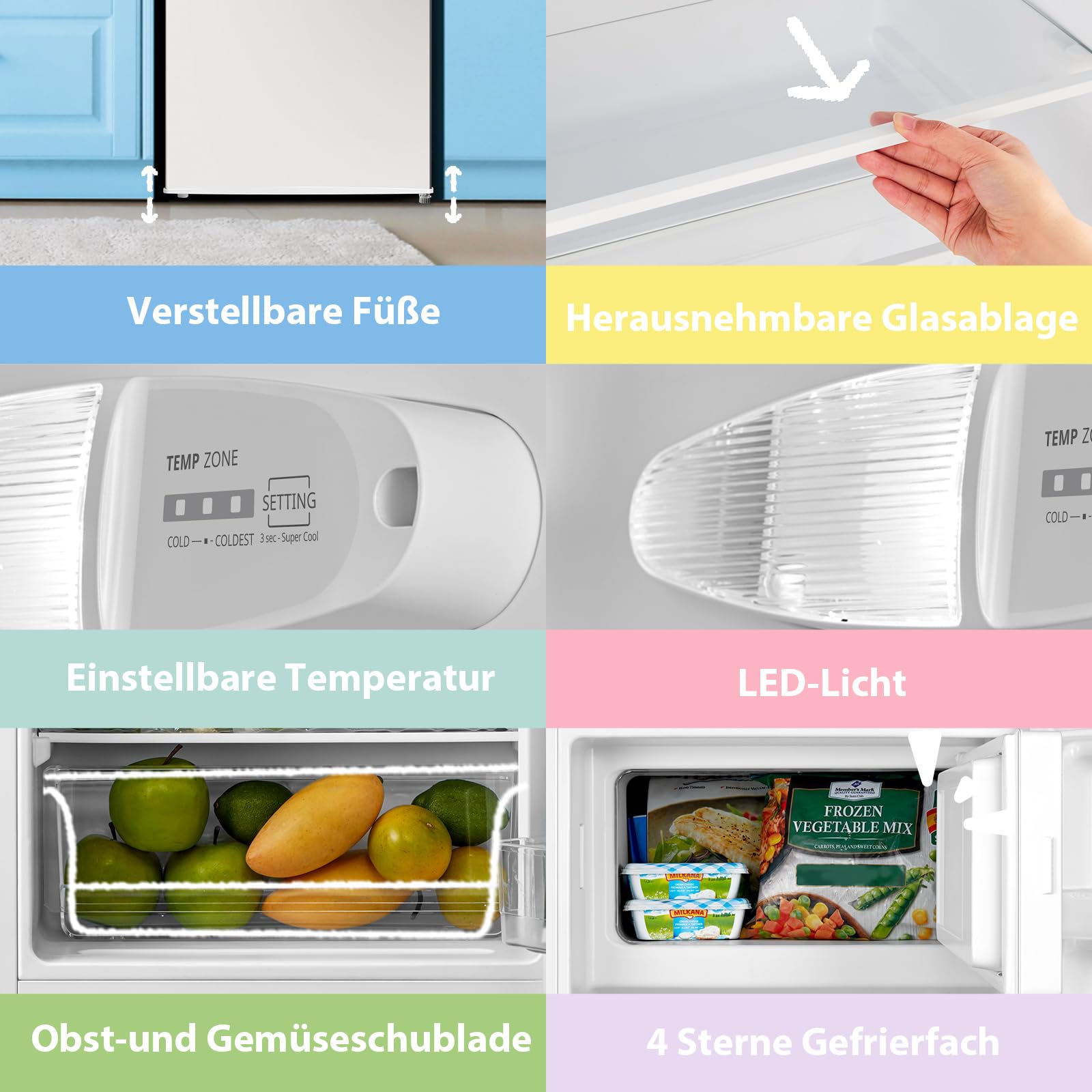 comfee-rcd-series-k-hlschrank-mit-gefrierfach-80l-eek-d-39db-inverter-kompressor image 7