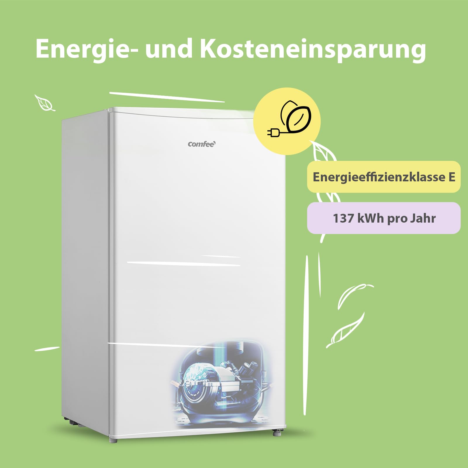 comfee-rcd80wh2-e-tischk-hlschrank-mit-4-sterne-gefrierfach-80l-wei image 5