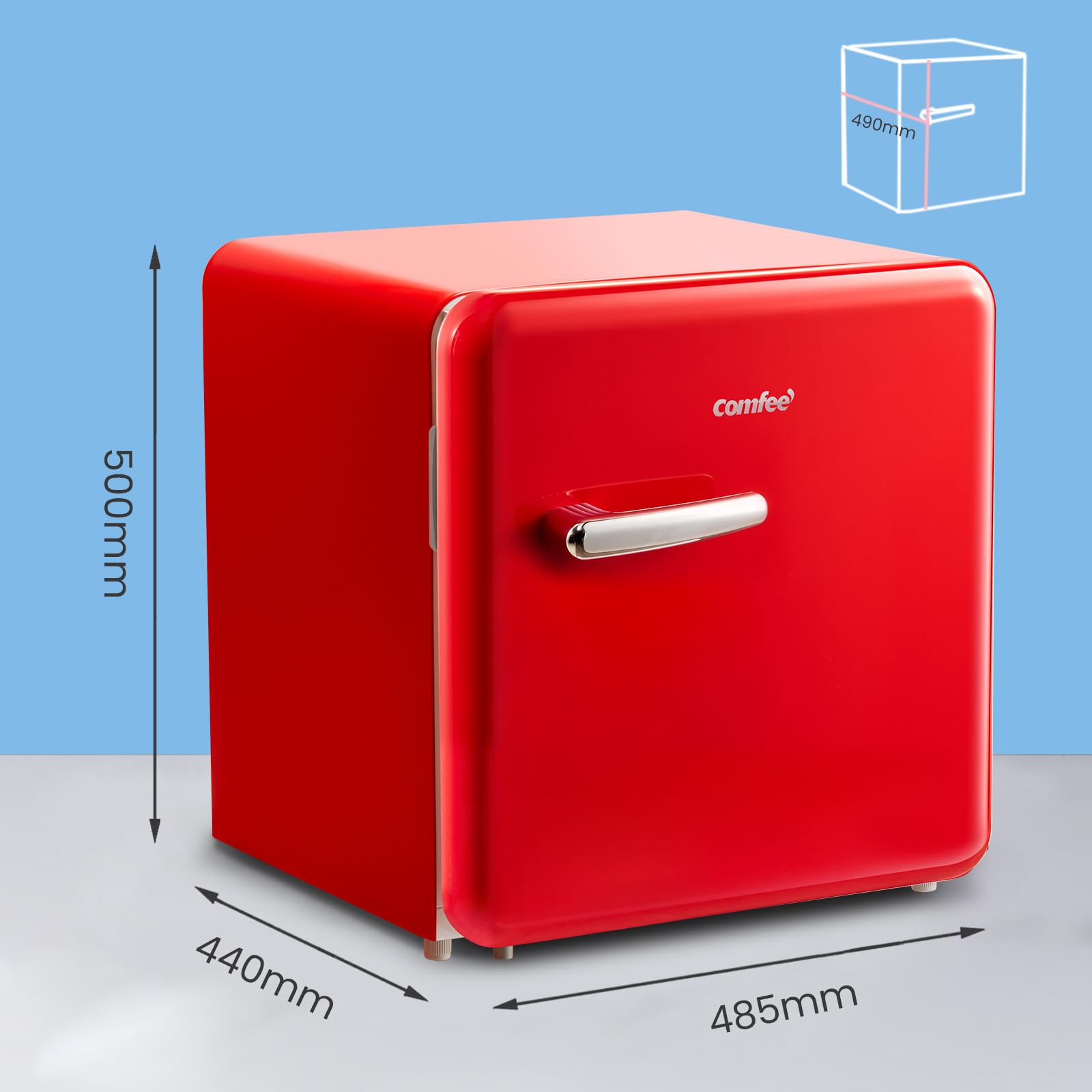 comfee-rcd50re2rt-e-mini-k-hlschrank-47l-retro-rot image 6