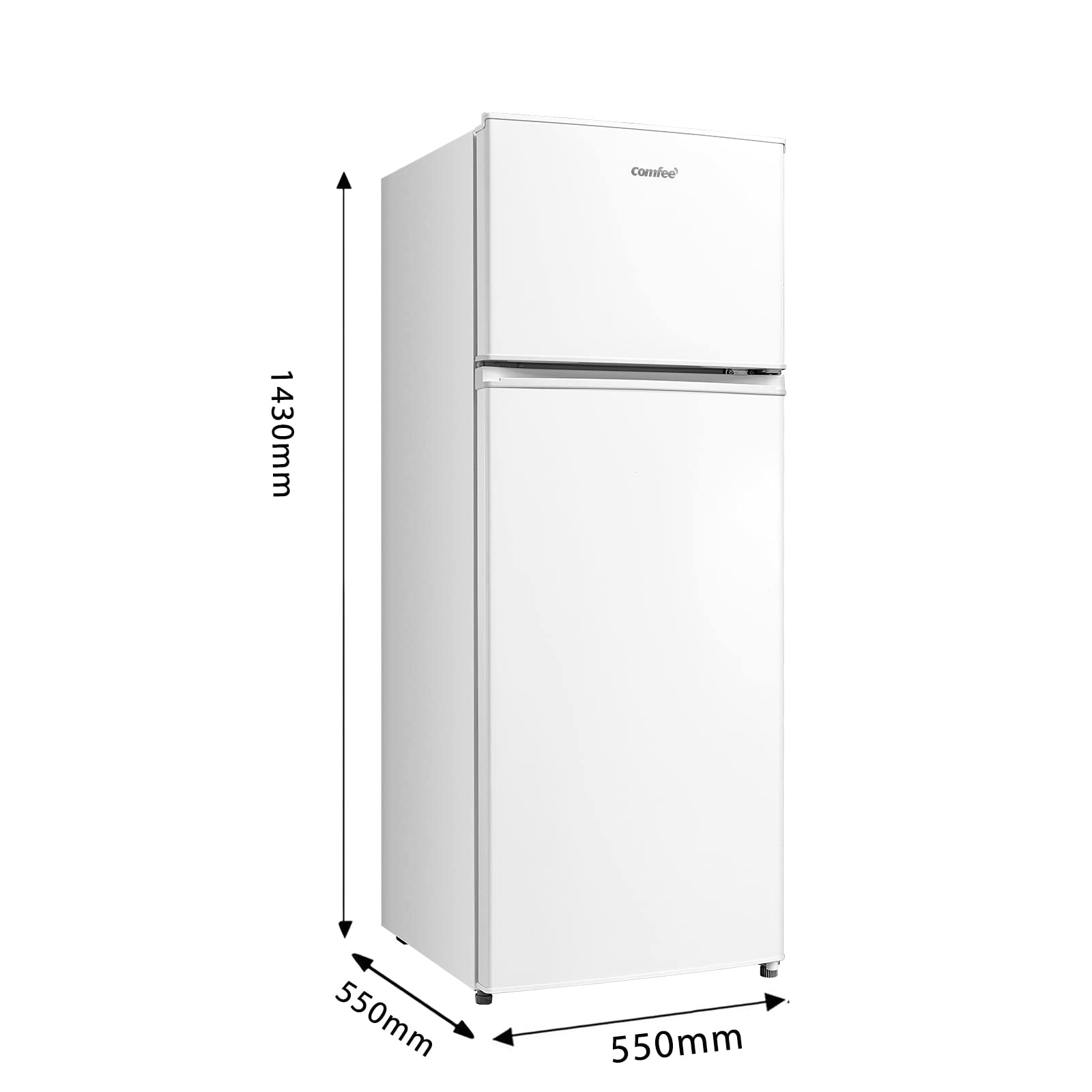 comfee-rct284wh2-k-hl-gefrierkombination-204-l-wei-143-cm image 2