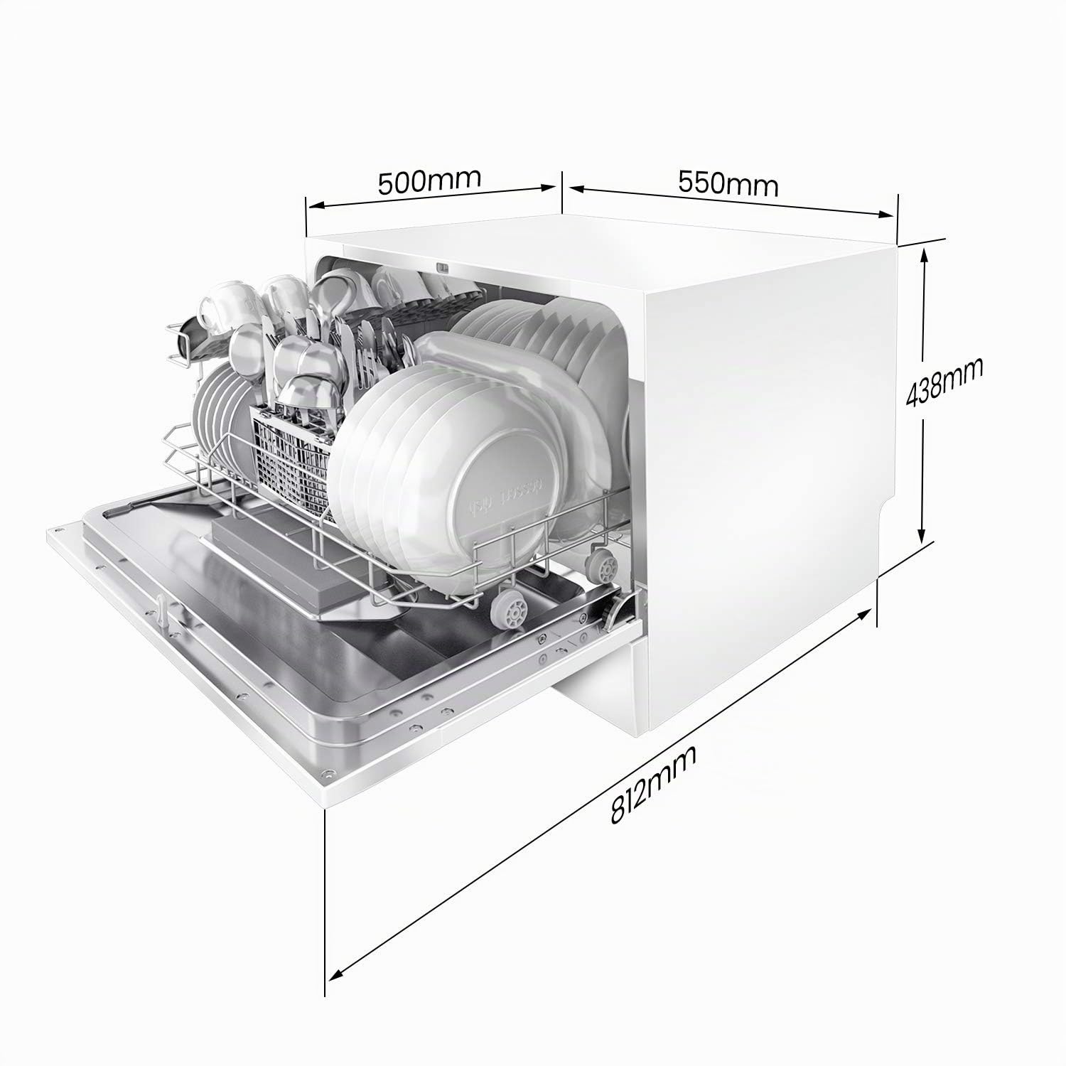 comfee-ctg-556n-tischgeschirrsp-ler-wei-6-ma-gedecke-6-programme-mit-startzeitvo image 2