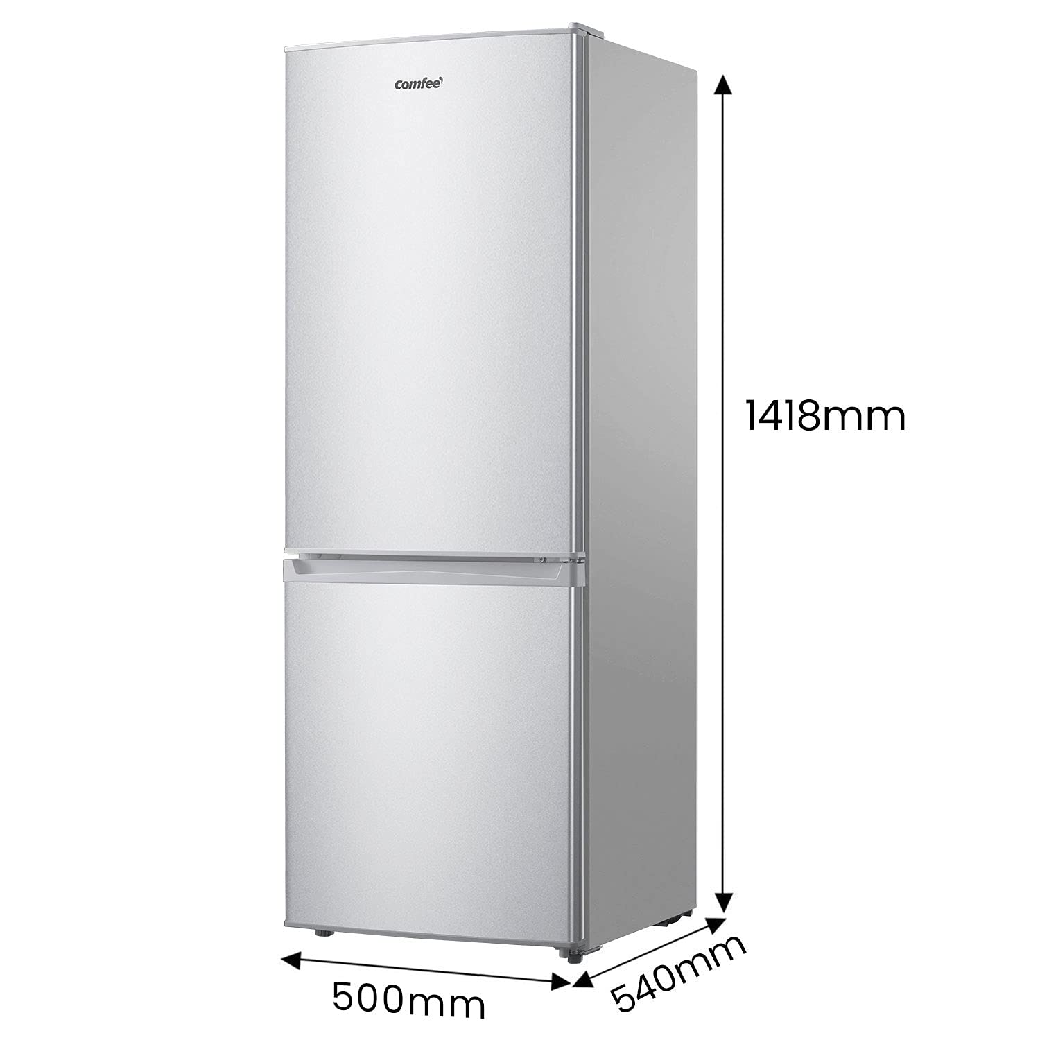 comfee-rcb170ls2-e-k-hl-gefrierkombination-170l-low-frost-front-inox image 2