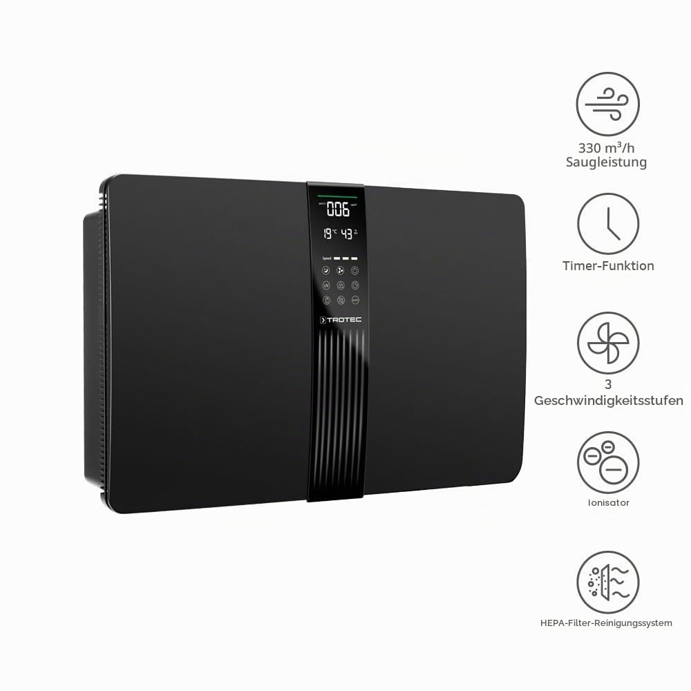 trotec-airgoclean-145-e-luftreiniger-mit-hepa-filter-f-r-allergiker image 2