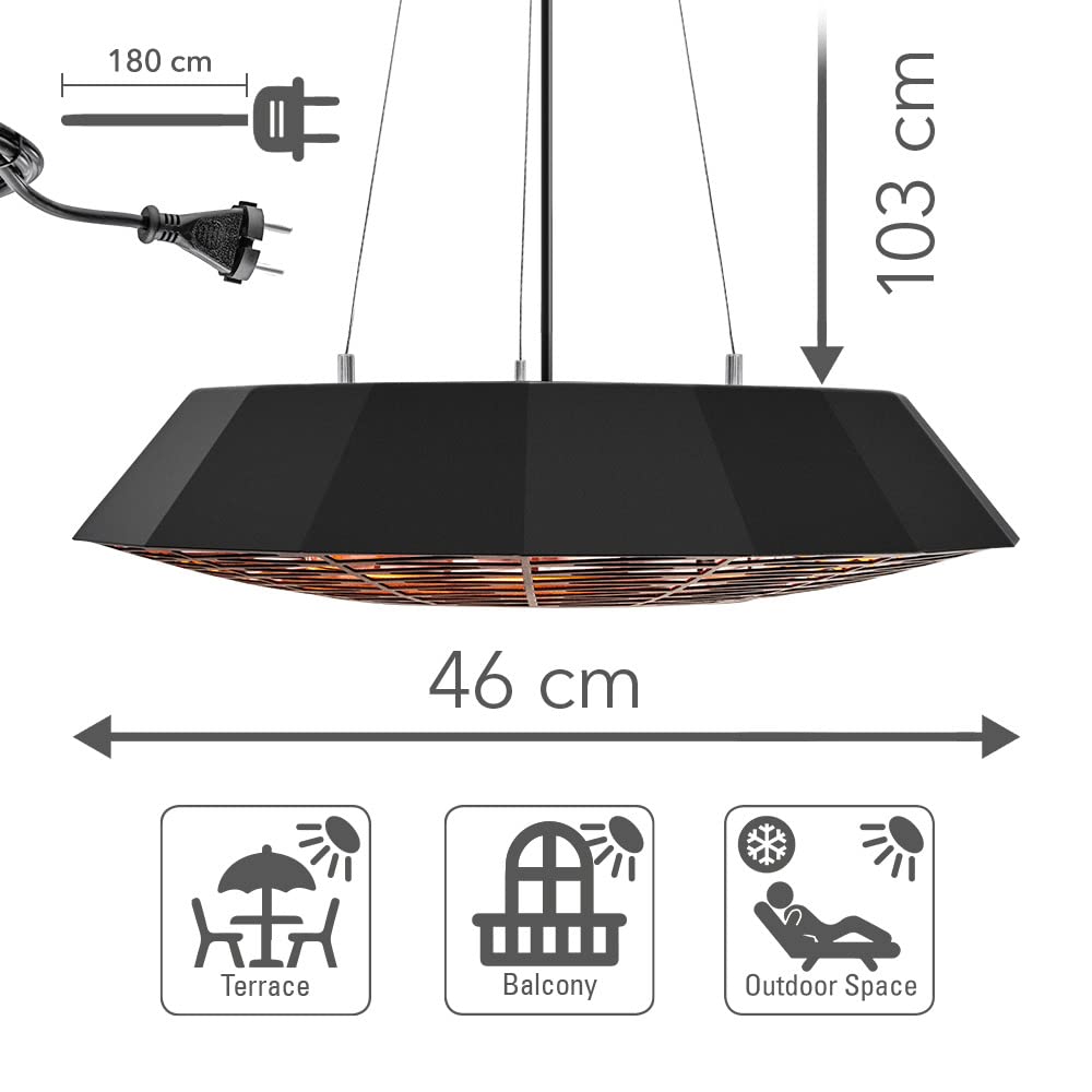 trotec-ir-2010-sc-design-deckenheizstrahler-infrarot-2000-w-mit-led image 3