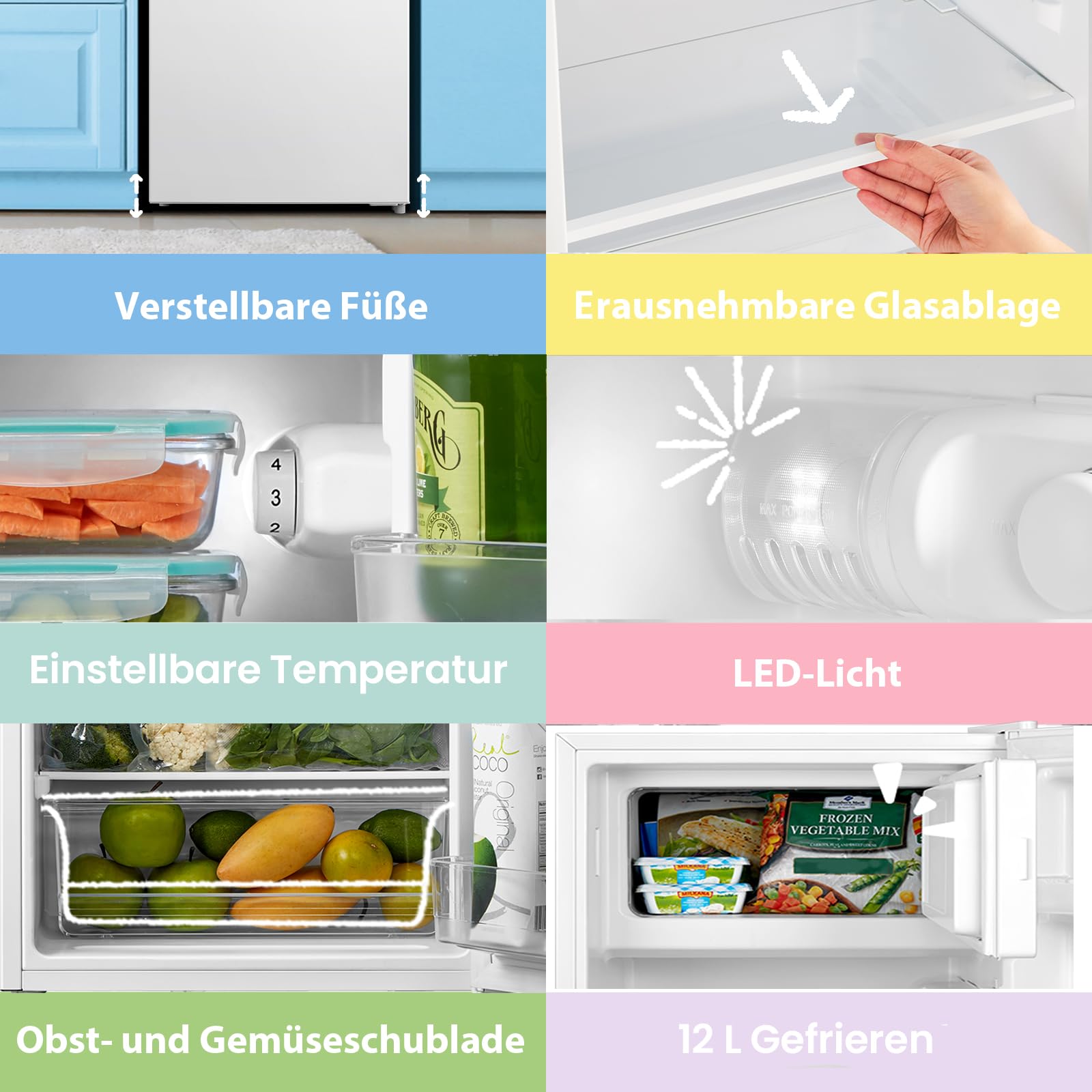 comfee-rcd80wh2-e-tischk-hlschrank-mit-4-sterne-gefrierfach-80l-wei image 4