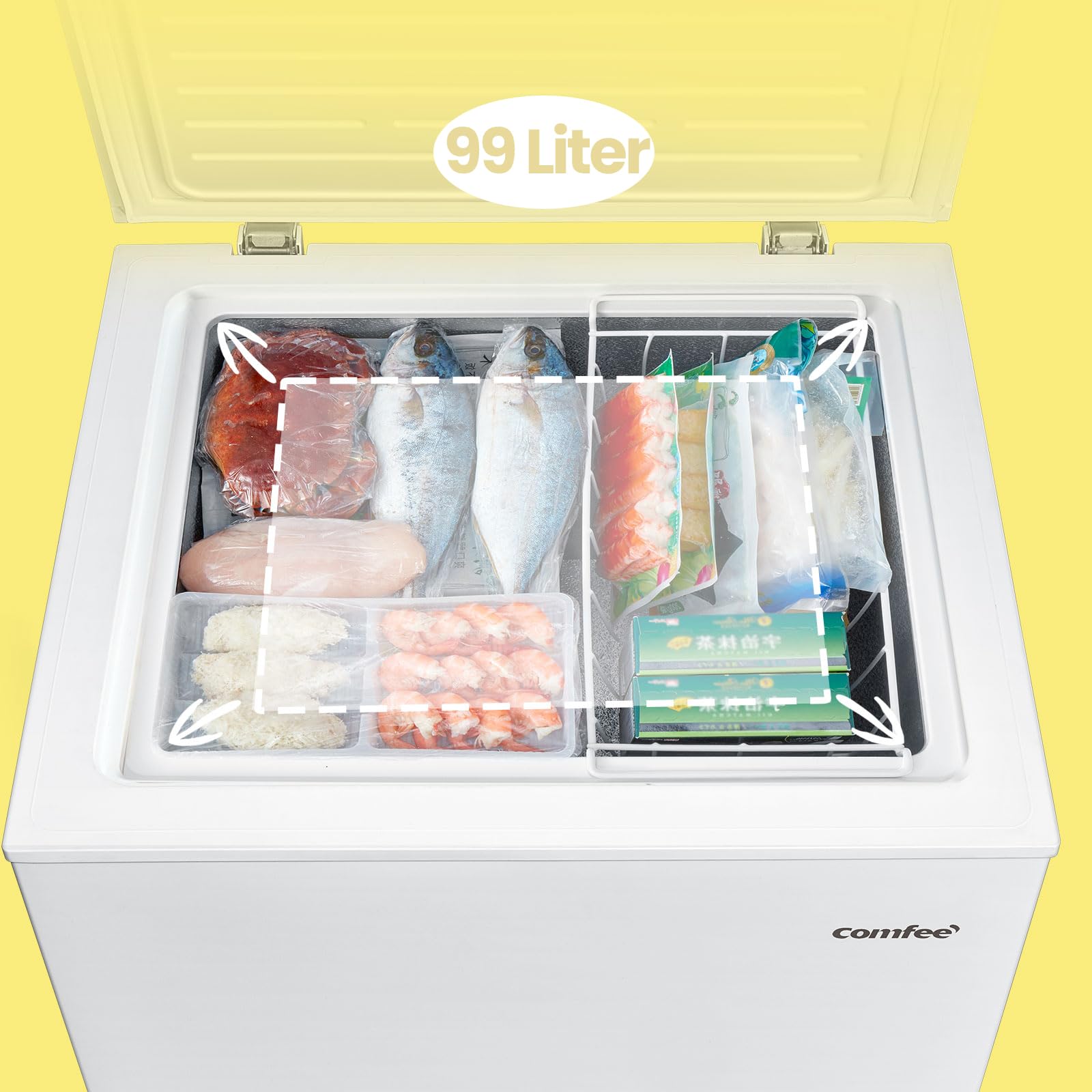 comfee-rcc100wh2-e-gefriertruhe-99-l-wei-e-klasse-38-db image 2