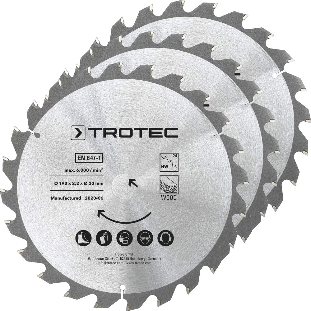trotec-holzkreiss-gebl-tter-set-190-mm-24-z-hne-3-teilig-carbonstahl image 1