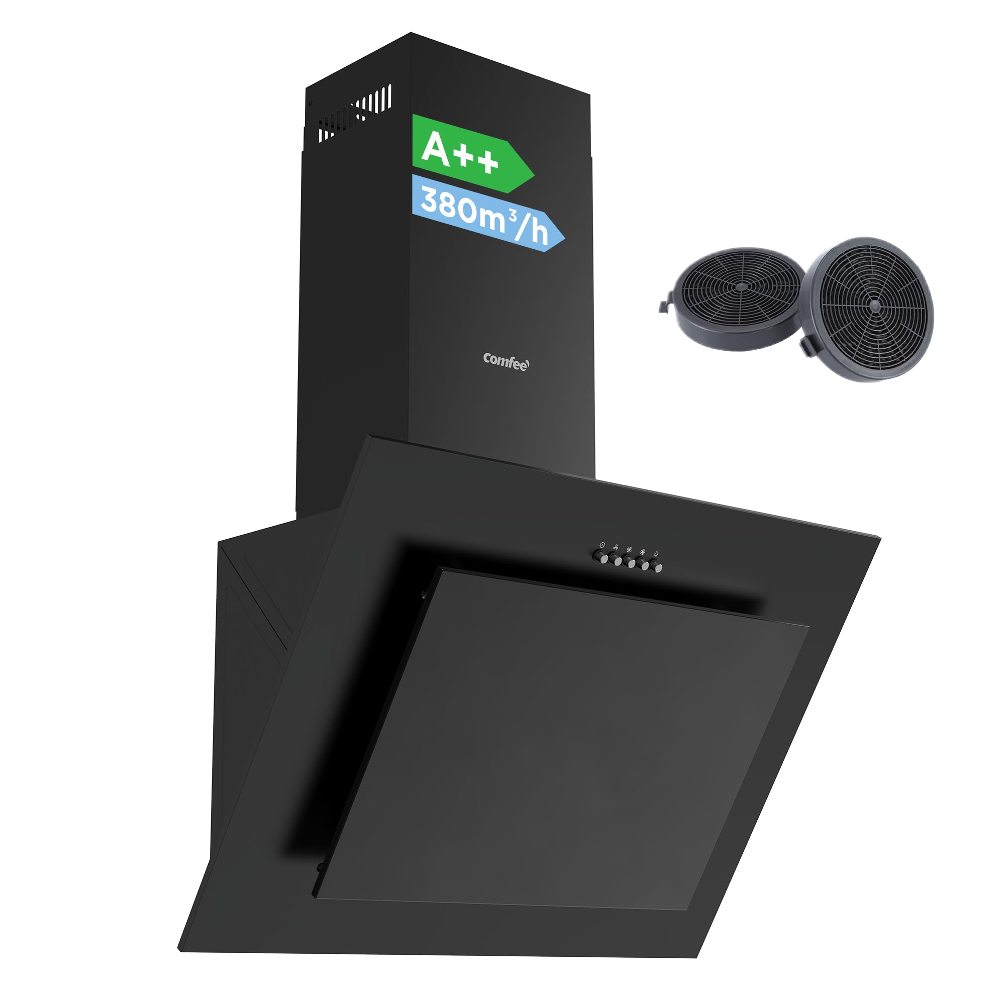 comfee-ch60j78em4a2b-dunstabzugshaube-60-cm-kopffrei-a-380-m-h-schwarz image 1