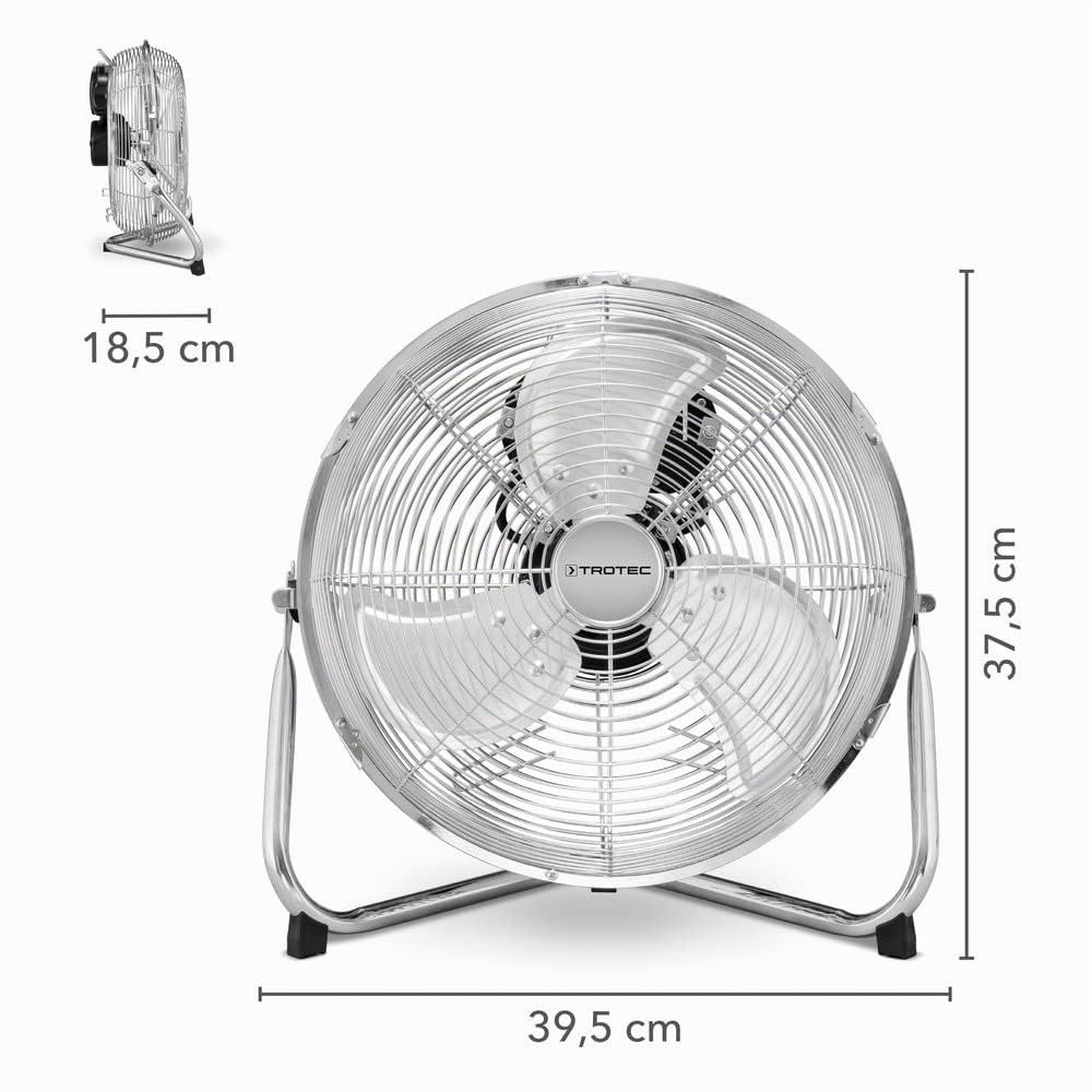 trotec-tvm-10-bodenventilator-37-w-retro-chrom-30-cm image 3