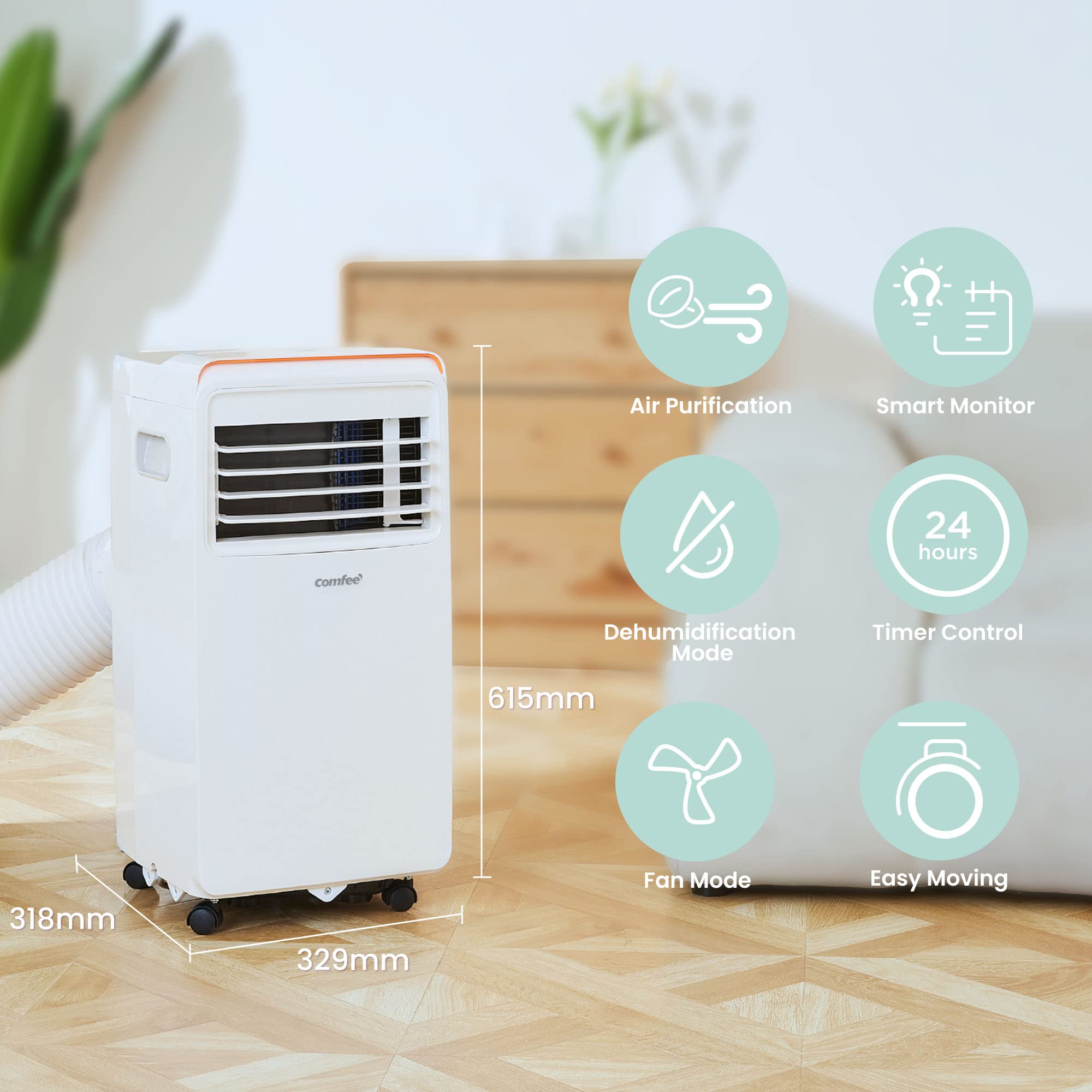 comfee-mobile-8000-pro-mobiles-klimager-t-8000-btu-2-3-kw image 2