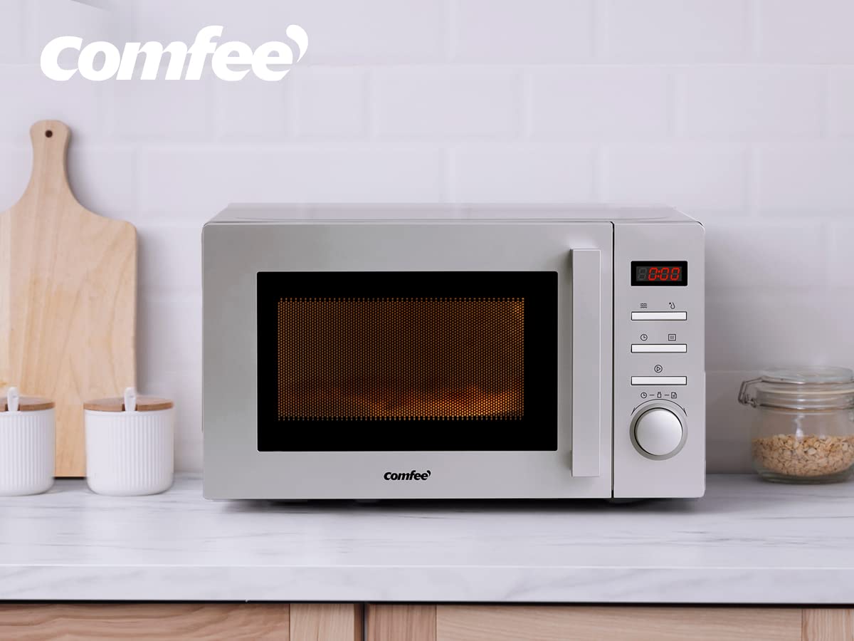 comfee-cmsn-20di-si-solo-mikrowelle-20l-700w-silber image 2